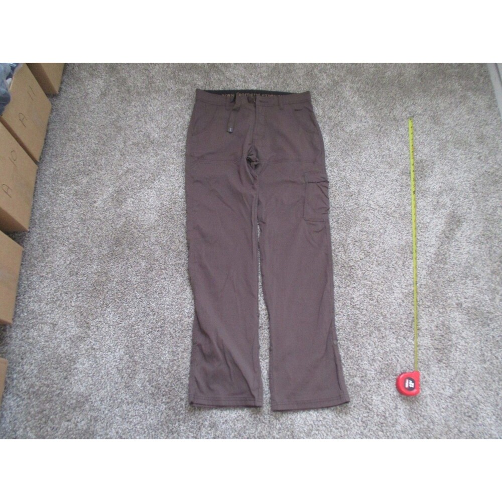 Prana Zion Stretch Pants Mens 30x32 brown *READ*